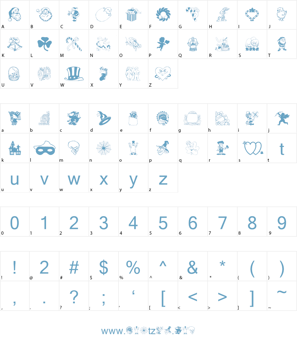 HollieBats Font Character