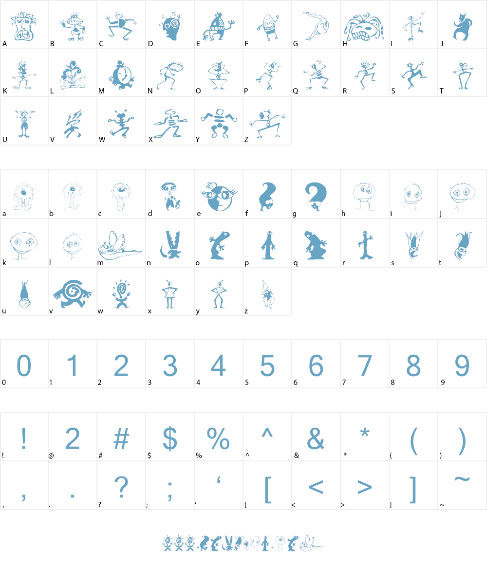 Kooksters Font Character
