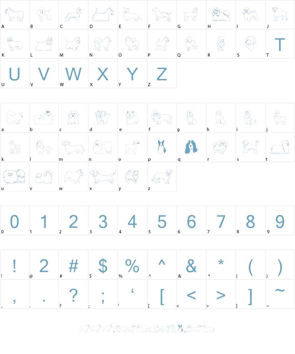 Puppins Font Character