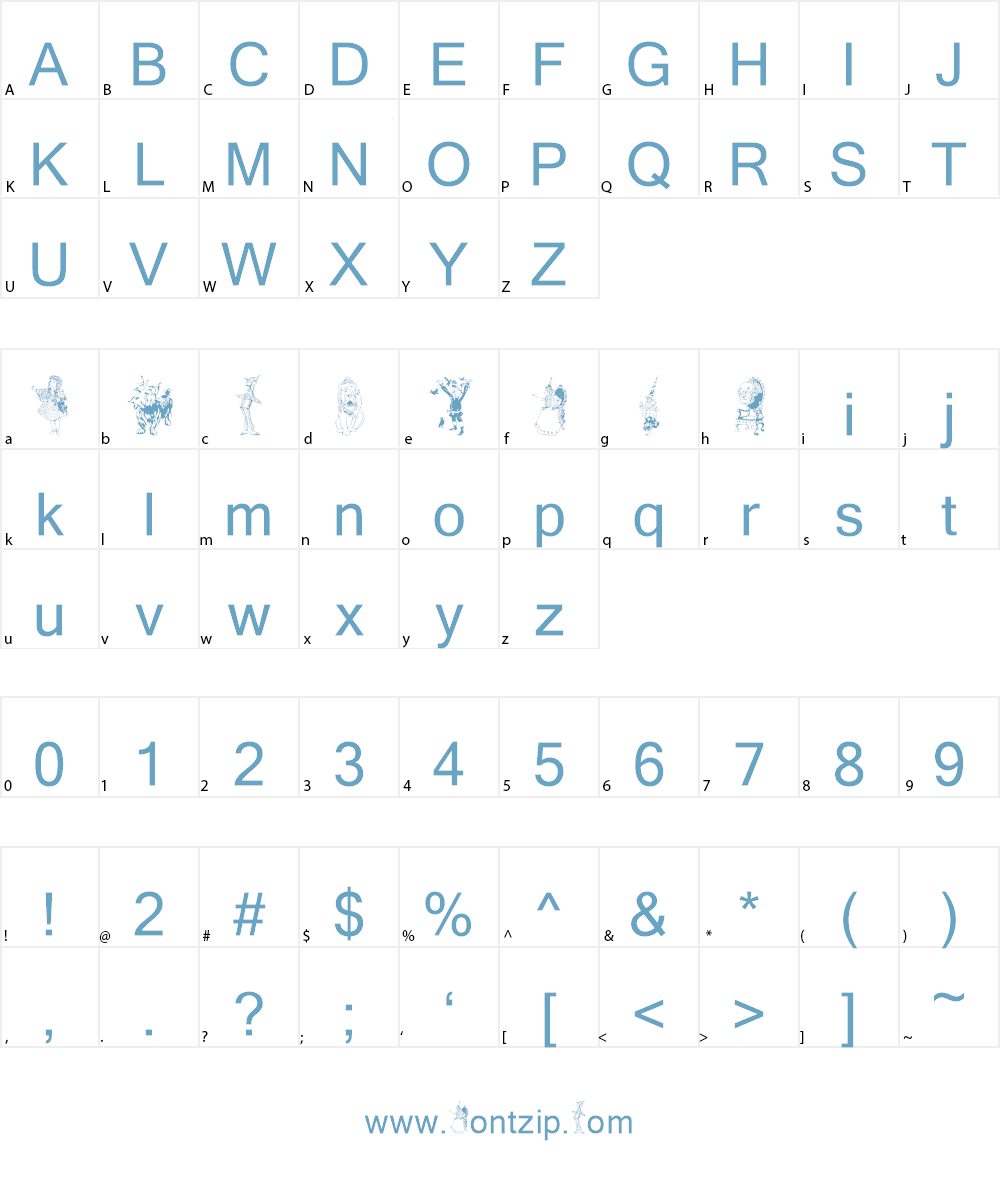 WonderfulWizardofOz.com Font Character