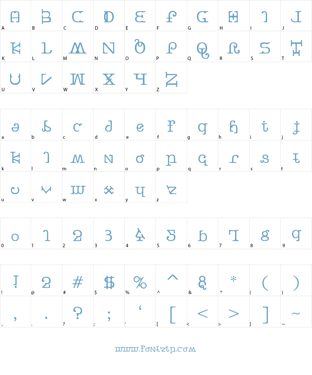 Buttercrumb Font Character