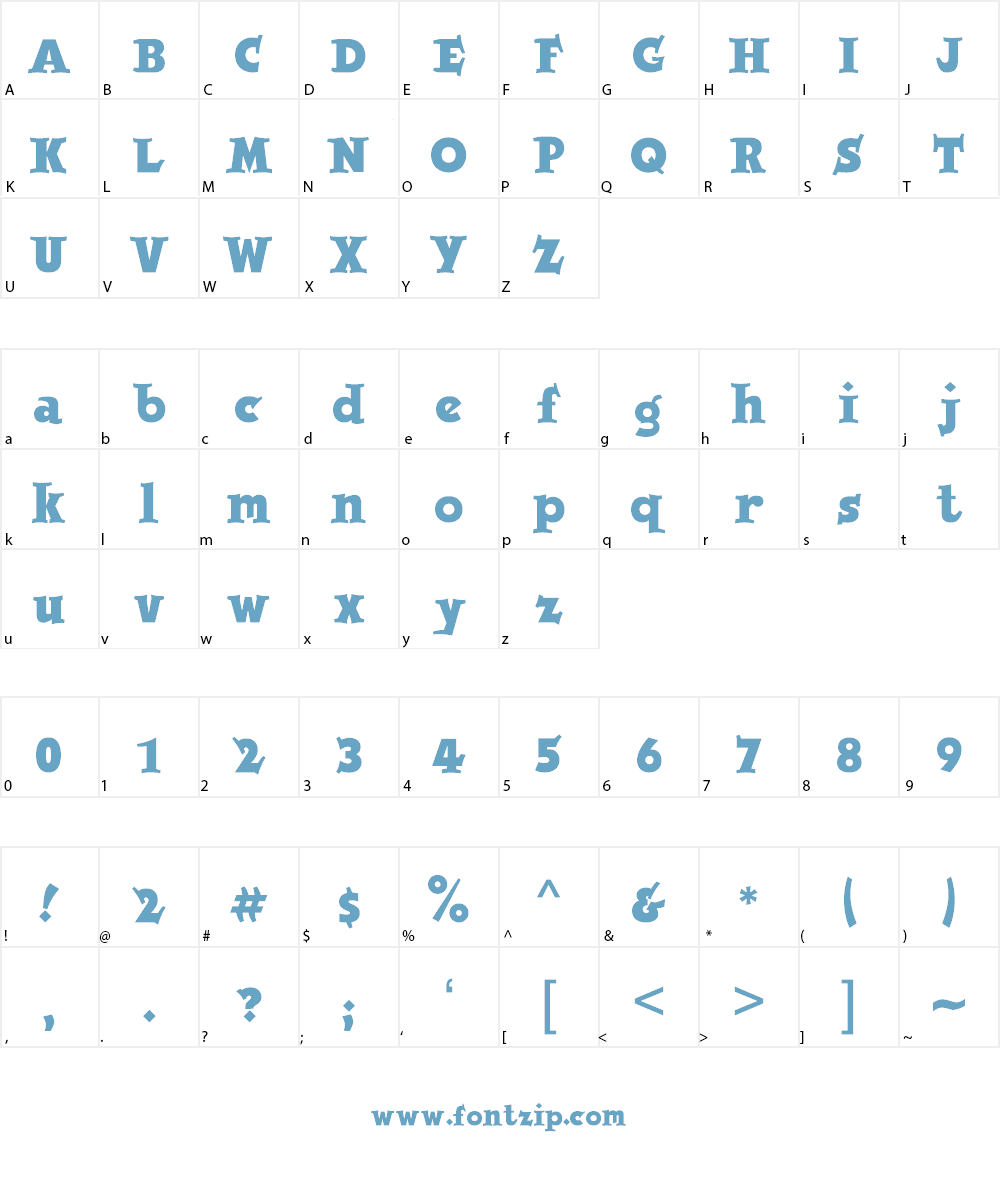 Jobbernole Font Character