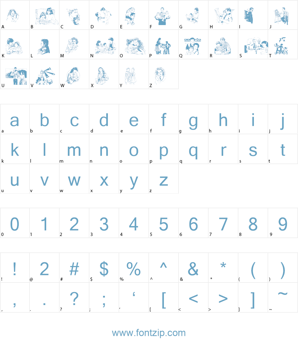 Family Affair Font Character