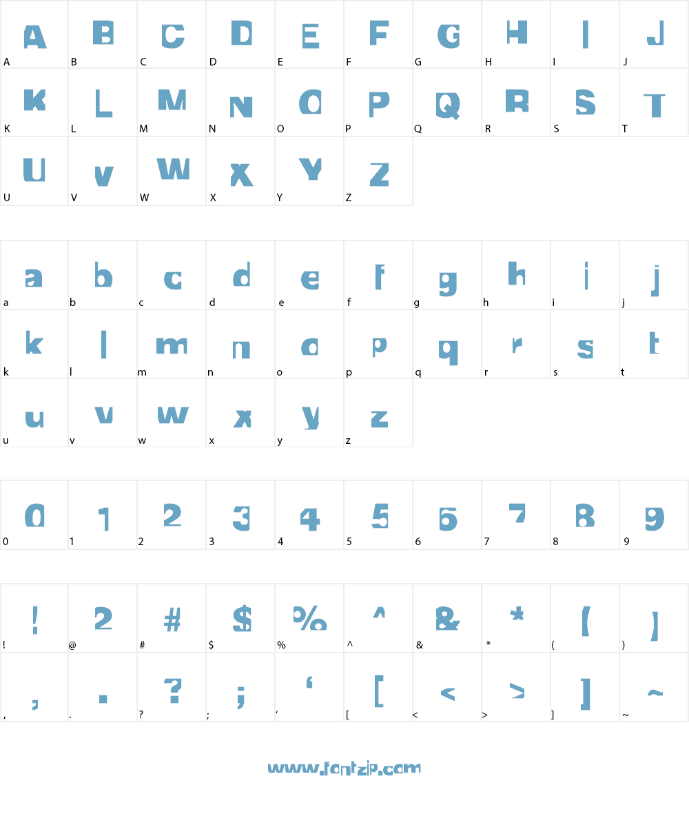 Cropper Font Character