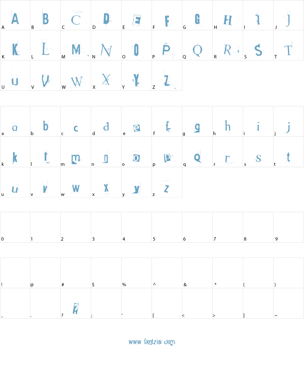 Got heroin? Font Character