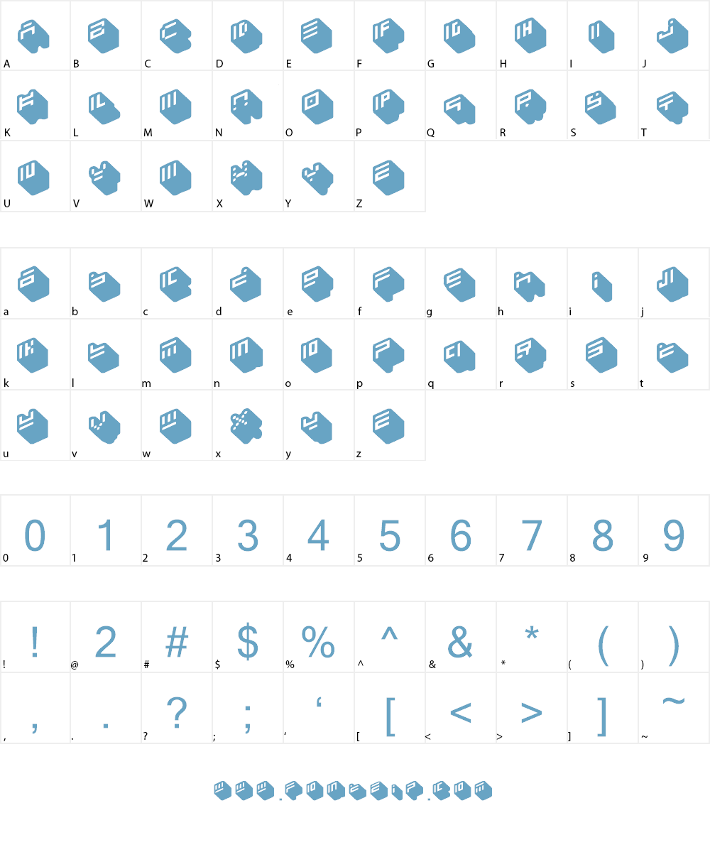nippon blocks Font Character