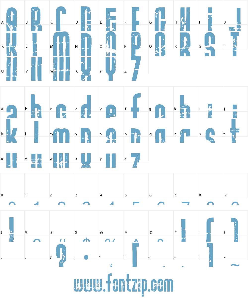 Rock it Font Character