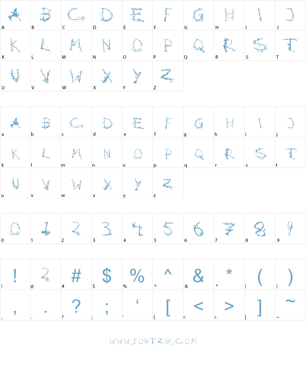 Blotto Font Character