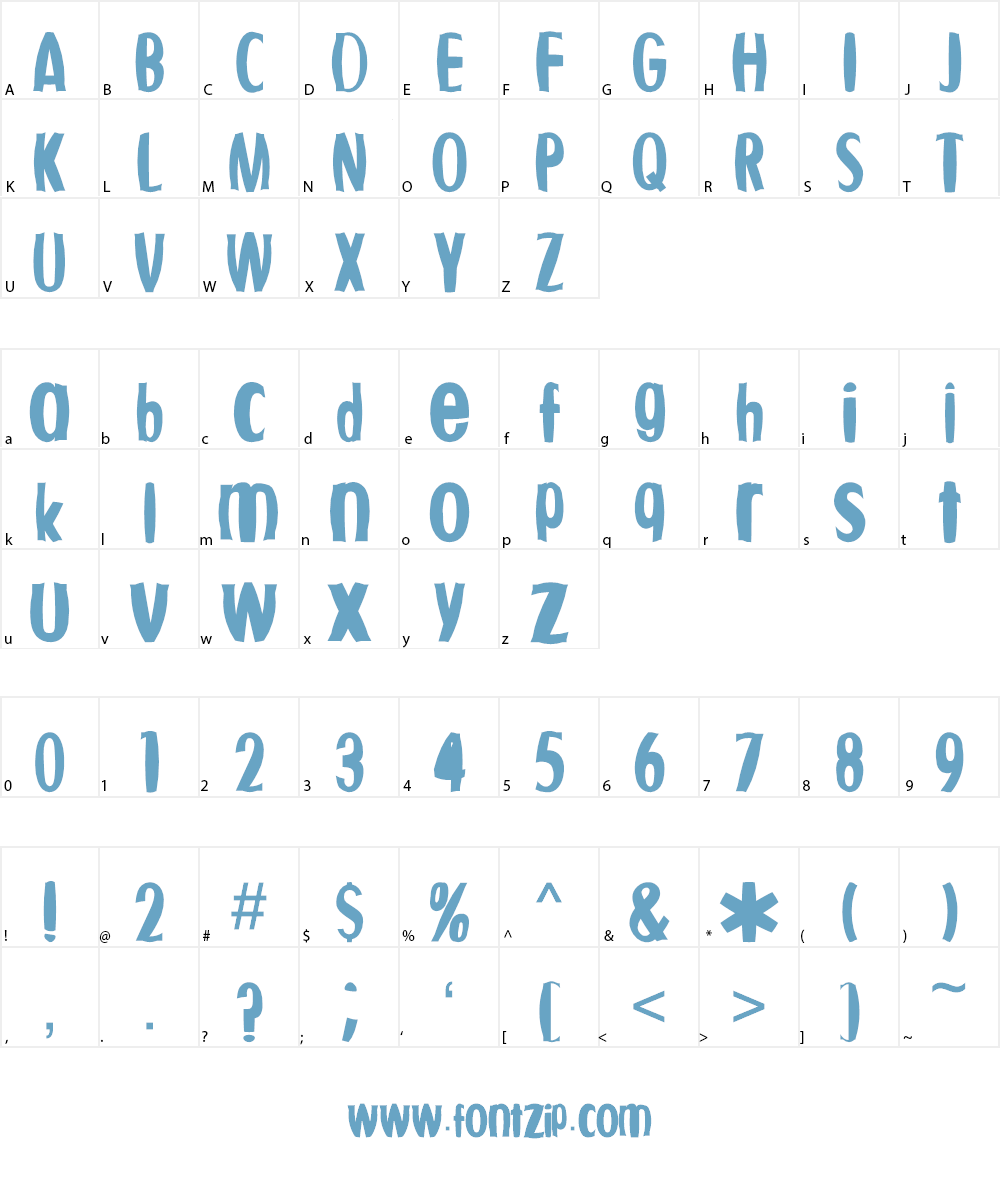 Fishbowl Font Character