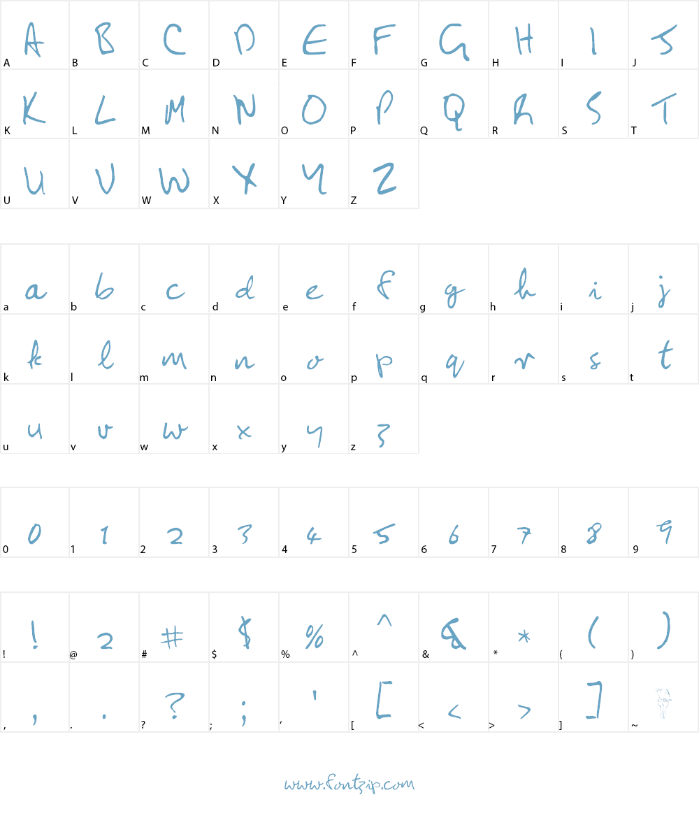 JohnLennon Font Character