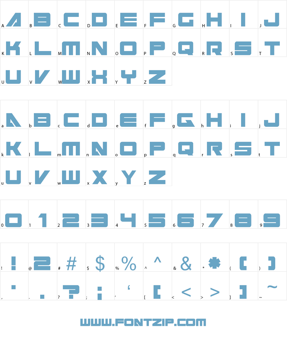 Cyberspace Font Character