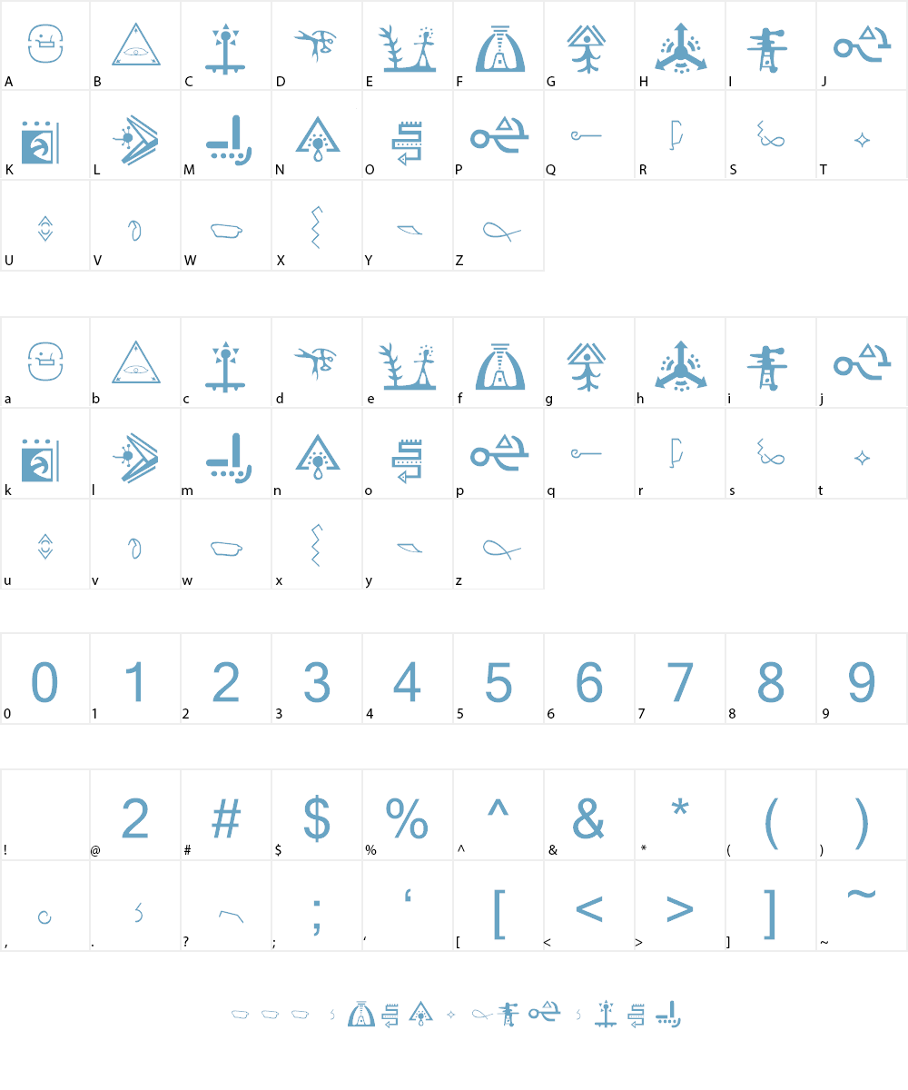 Golden Disks Font Character