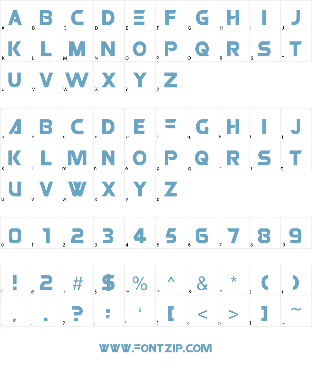 ROBO Font Character