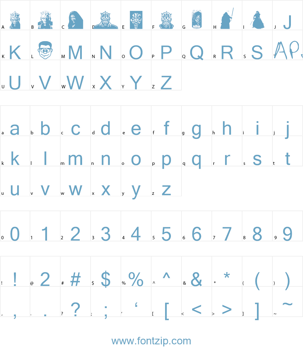 Maulbats Font Character
