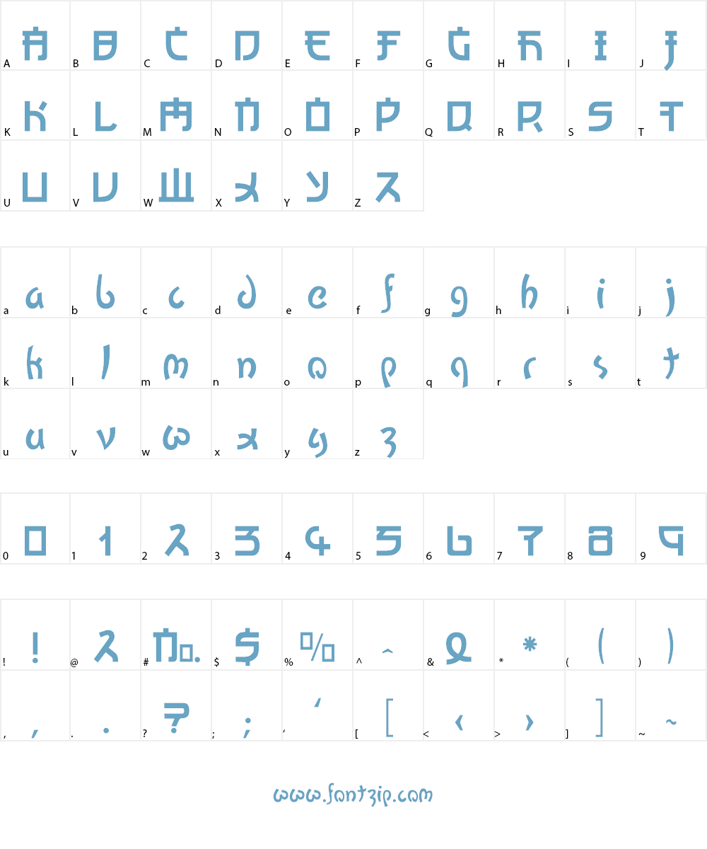 Kato Font Character