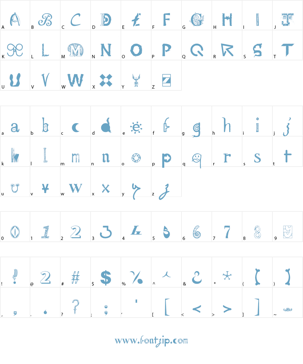 Mailart Font Character