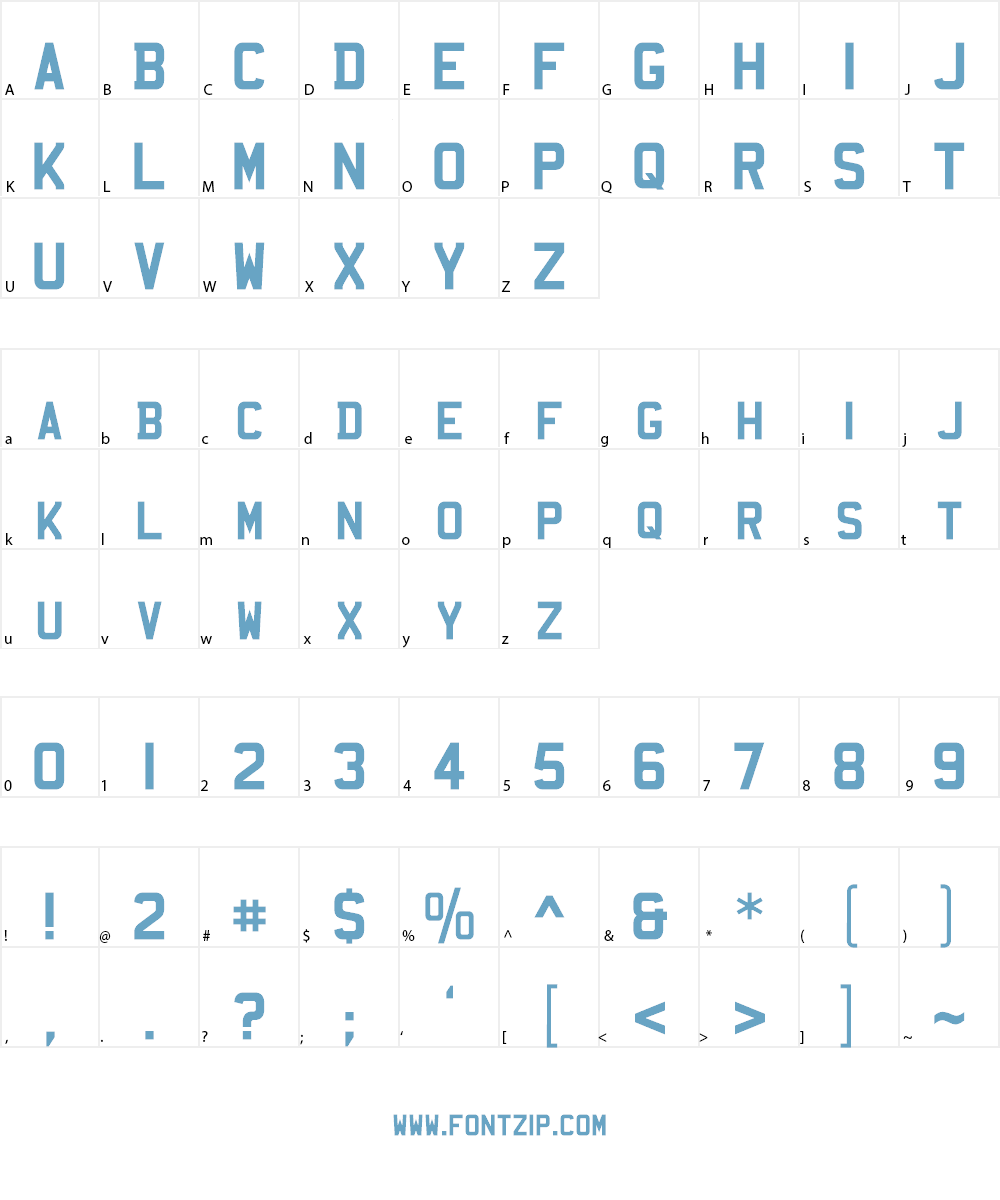 Mandatory Font Character