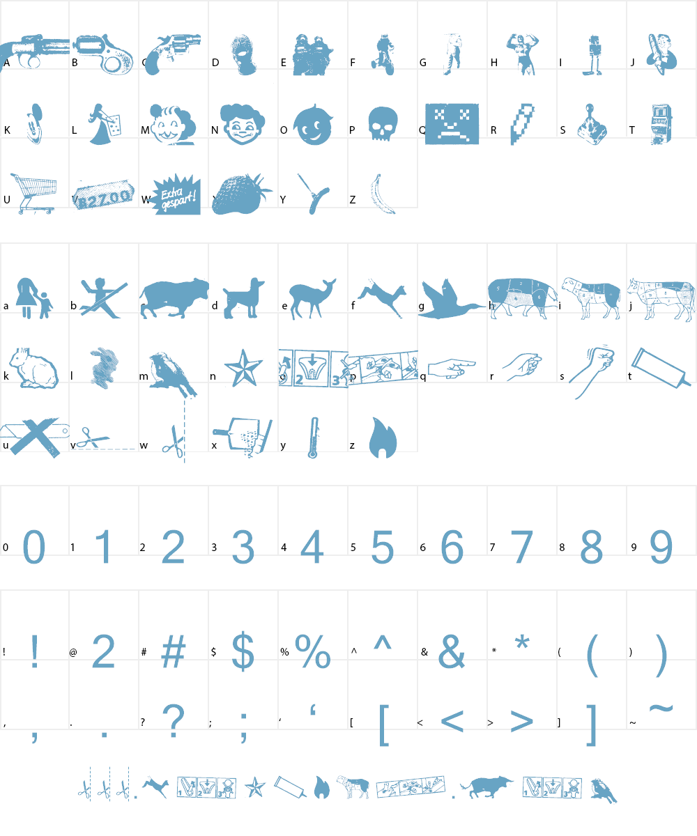 REconstructDing Font Character