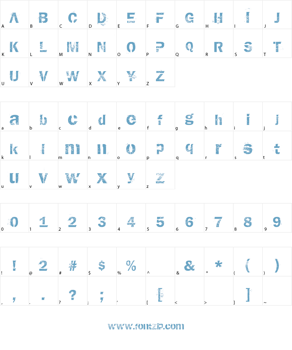 AnthologY Font Character