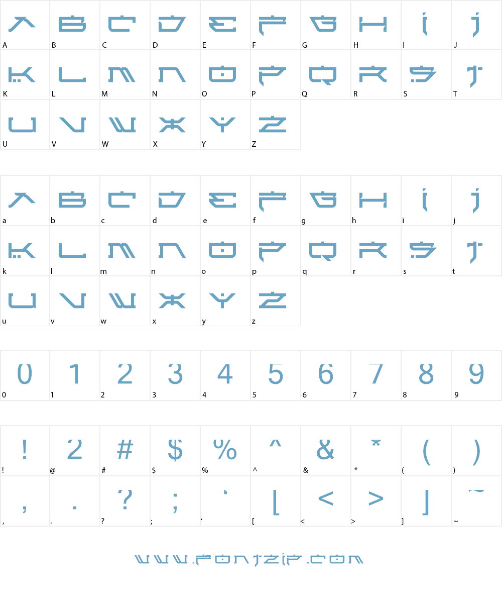 Atari Kids Font Character