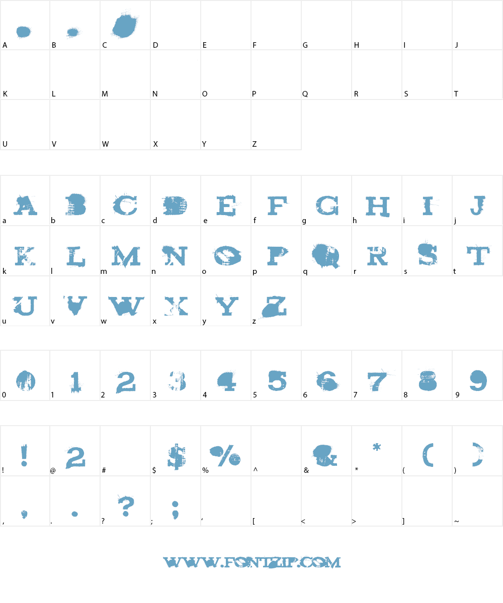 brand new burn Font Character