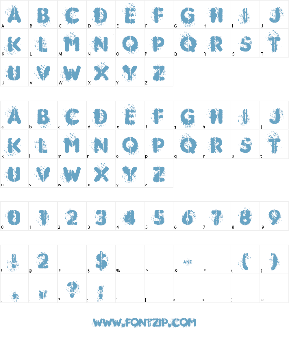 MUDSHAKE 83 Font Character