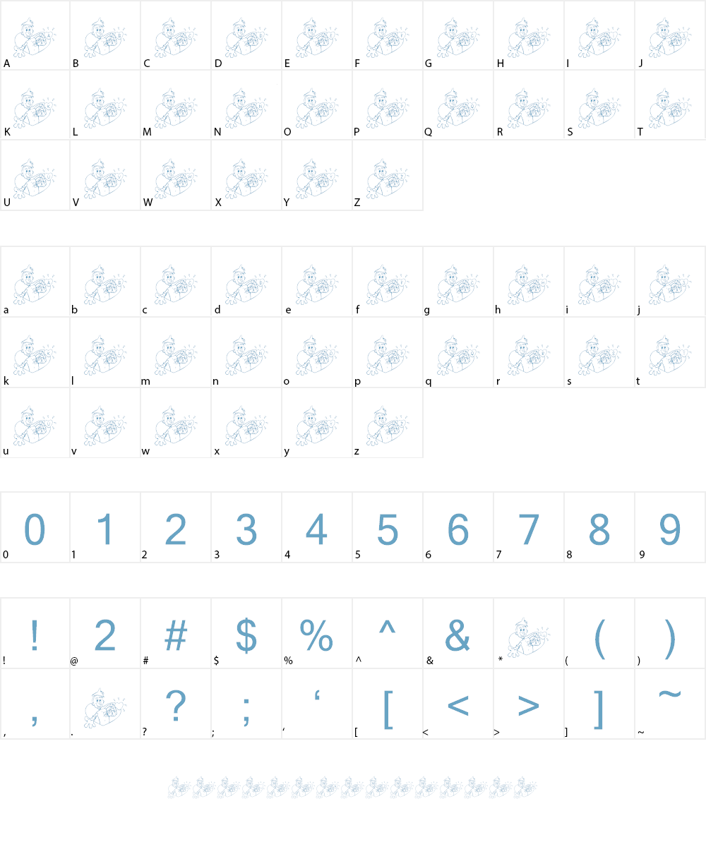 FL Tin Man Font Character