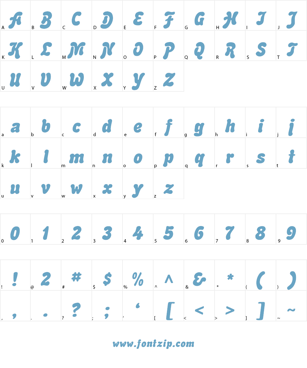 Advert Font Character