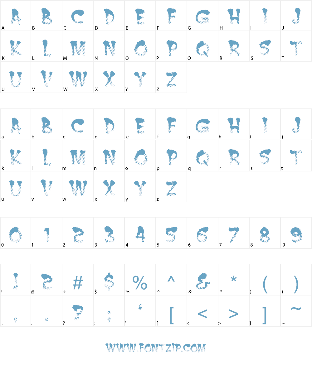 BurntMF Font Character
