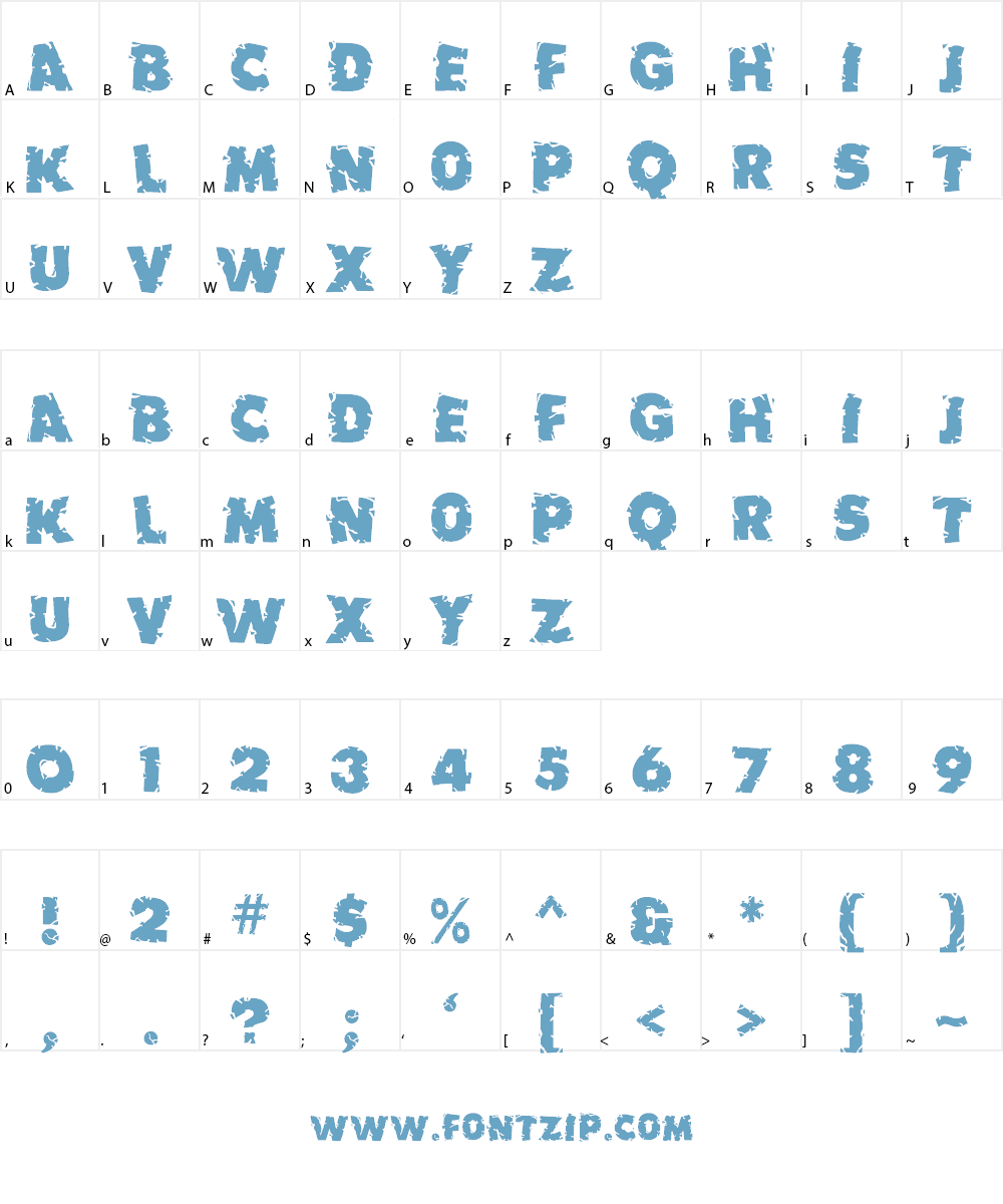 Earthquake MF Font Character