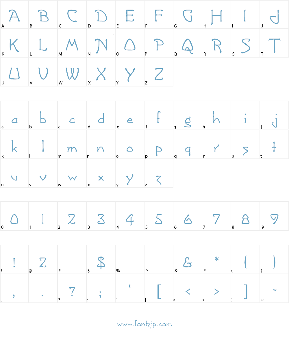 Greetings Font Character