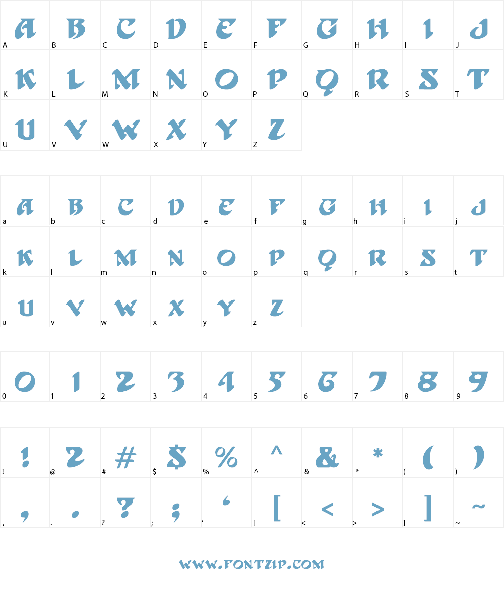 Hoffman Font Character