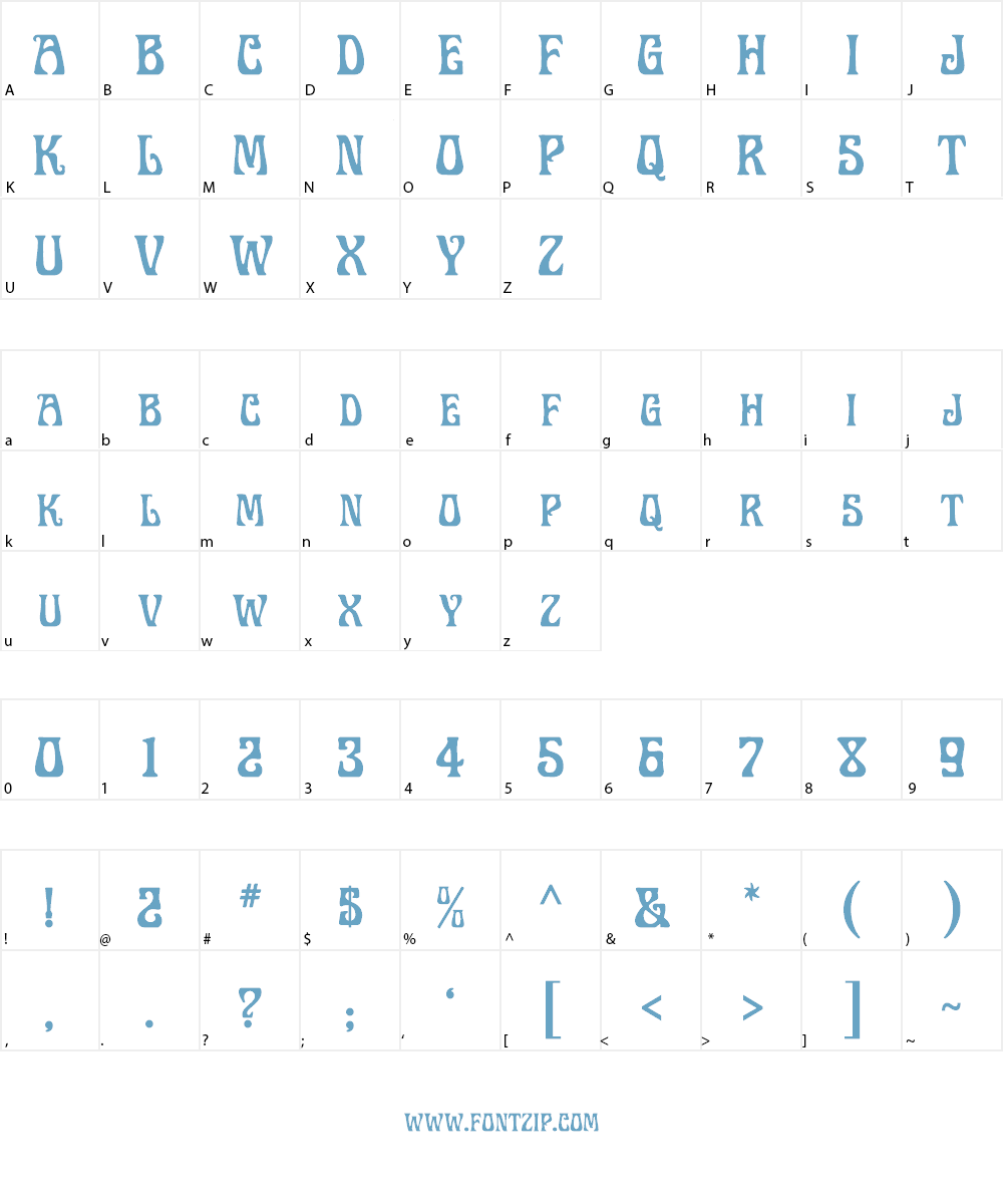 Legrand Font Character
