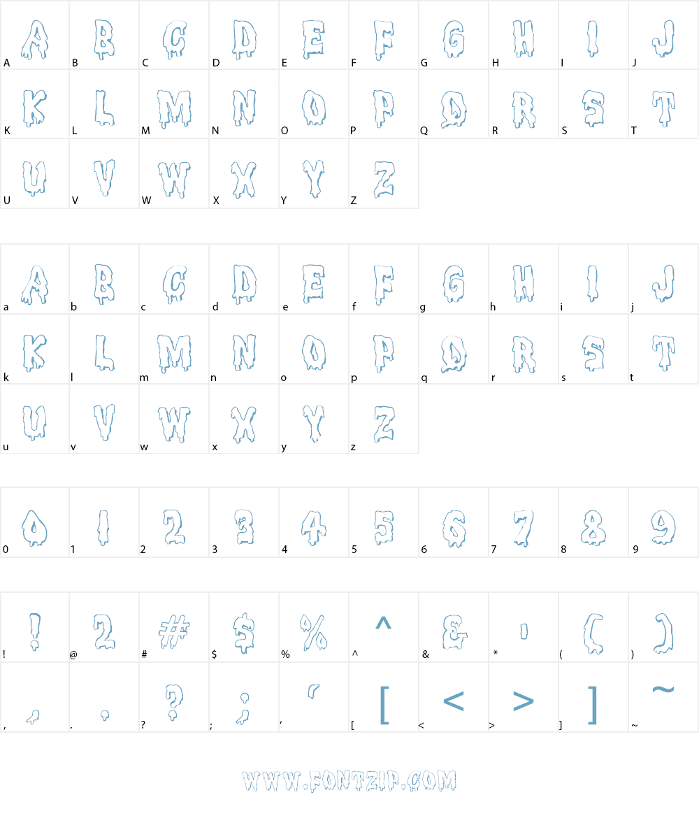 Meltdown MF Font Character