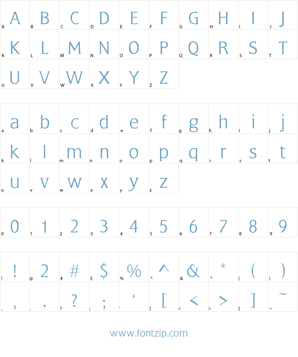 Colton Font Character