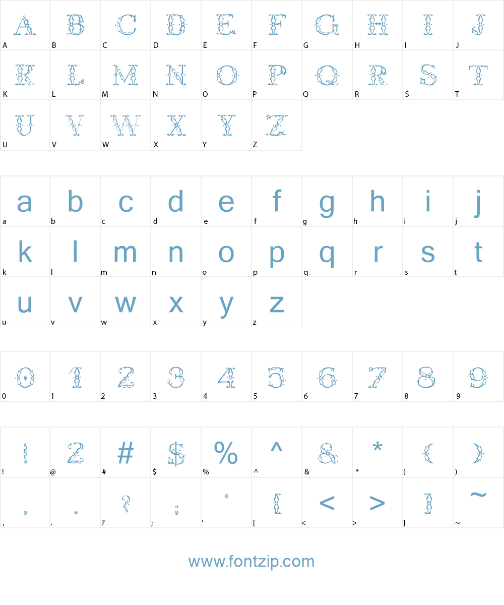 Dresden Font Character