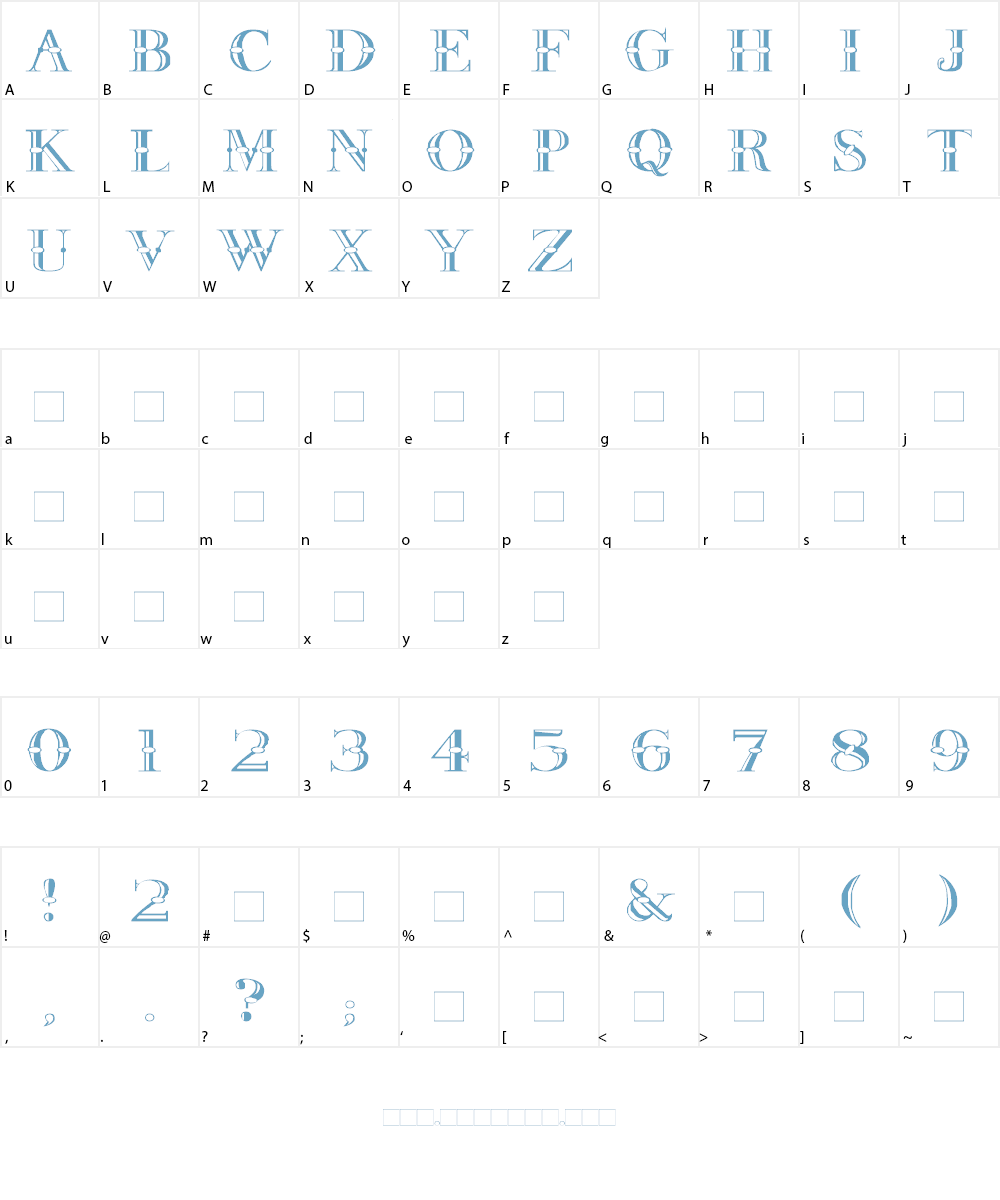 Fry's Ornamented Font Character