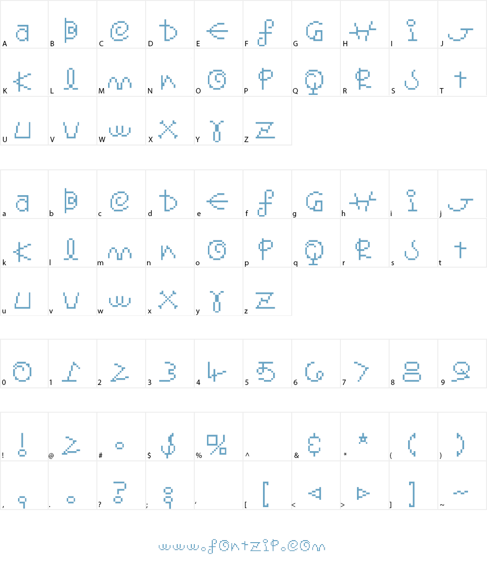 Senor Saturno Font Character