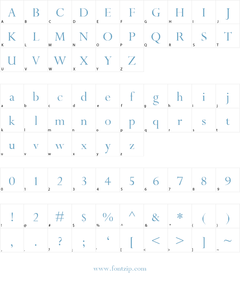 Oxford Font Character