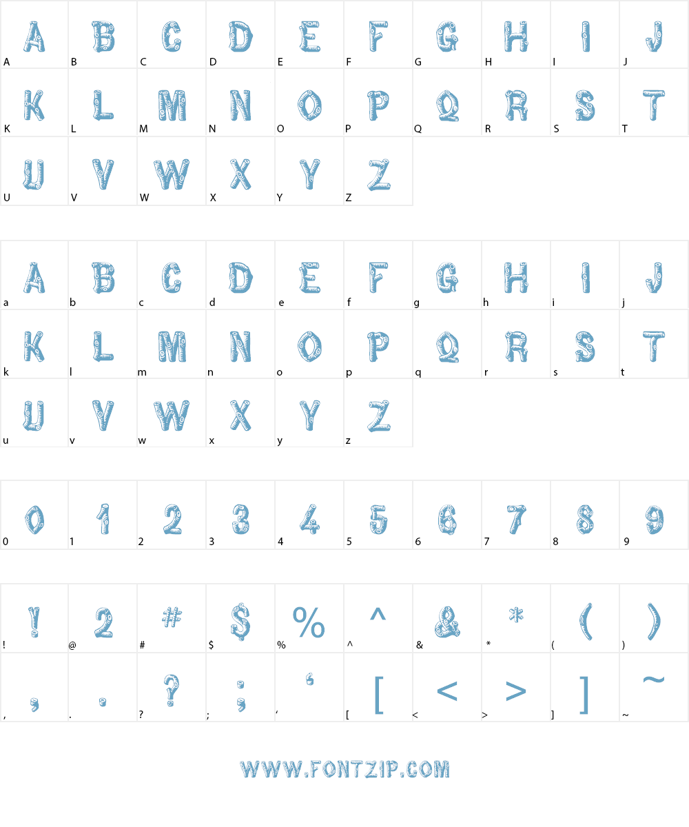 Pinewood Font Character