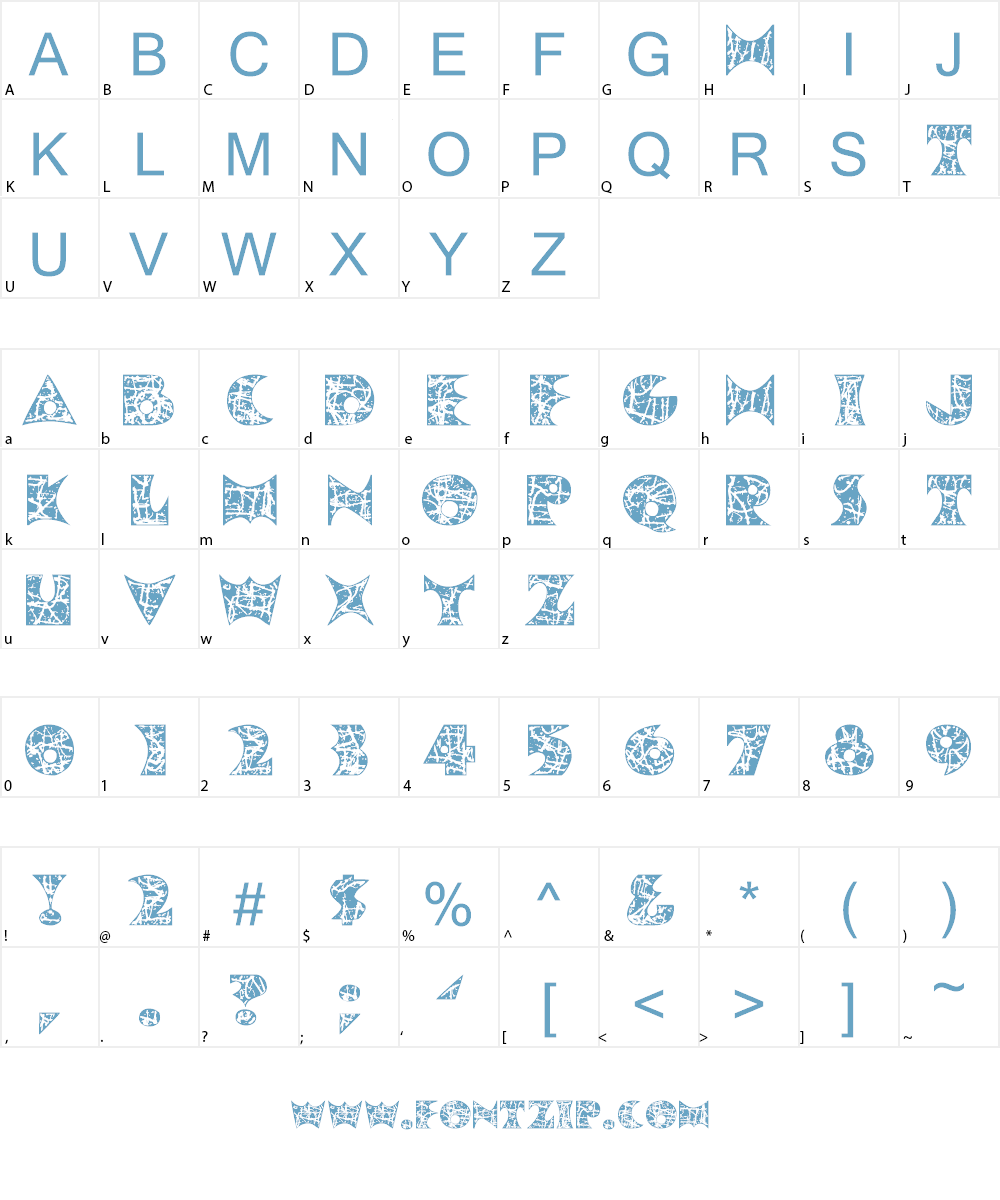 Pollock MF Font Character