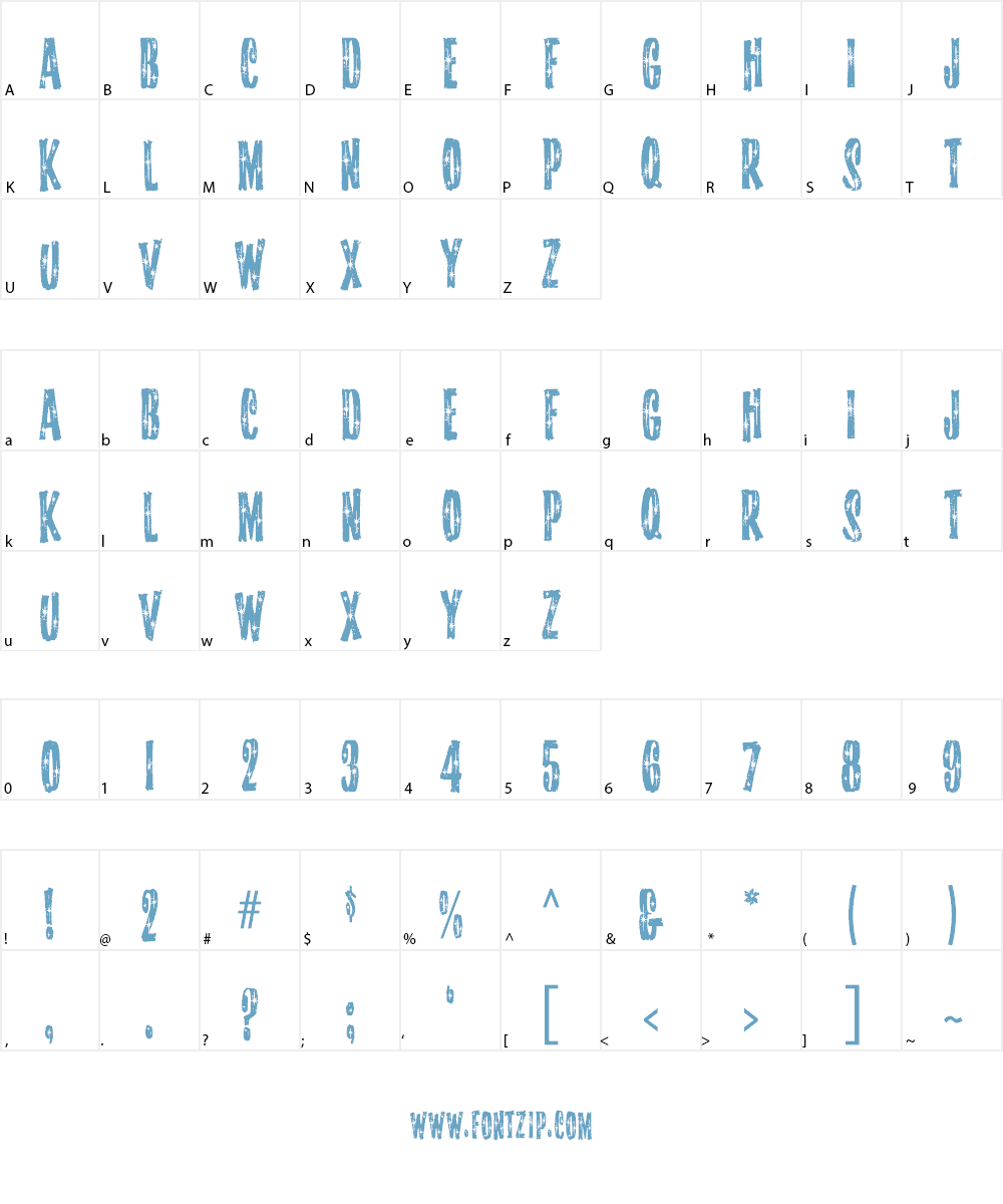Starshine MF Font Character
