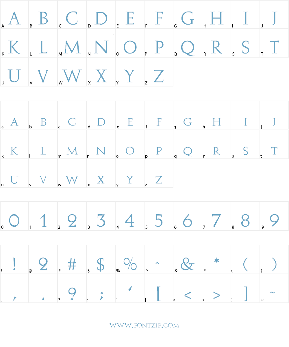 Stowe Titling Font Character