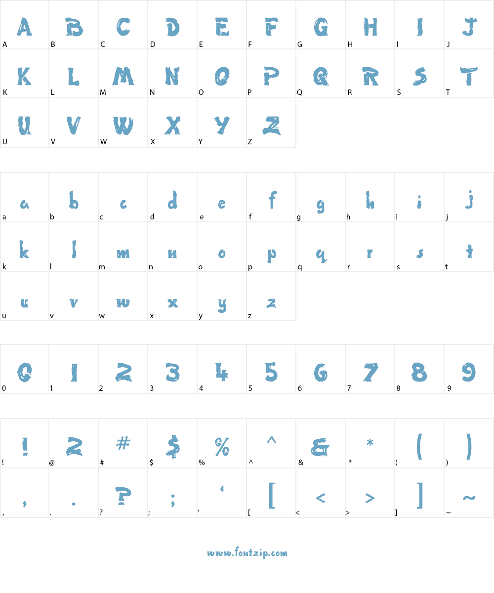 Tumbleweed Font Character