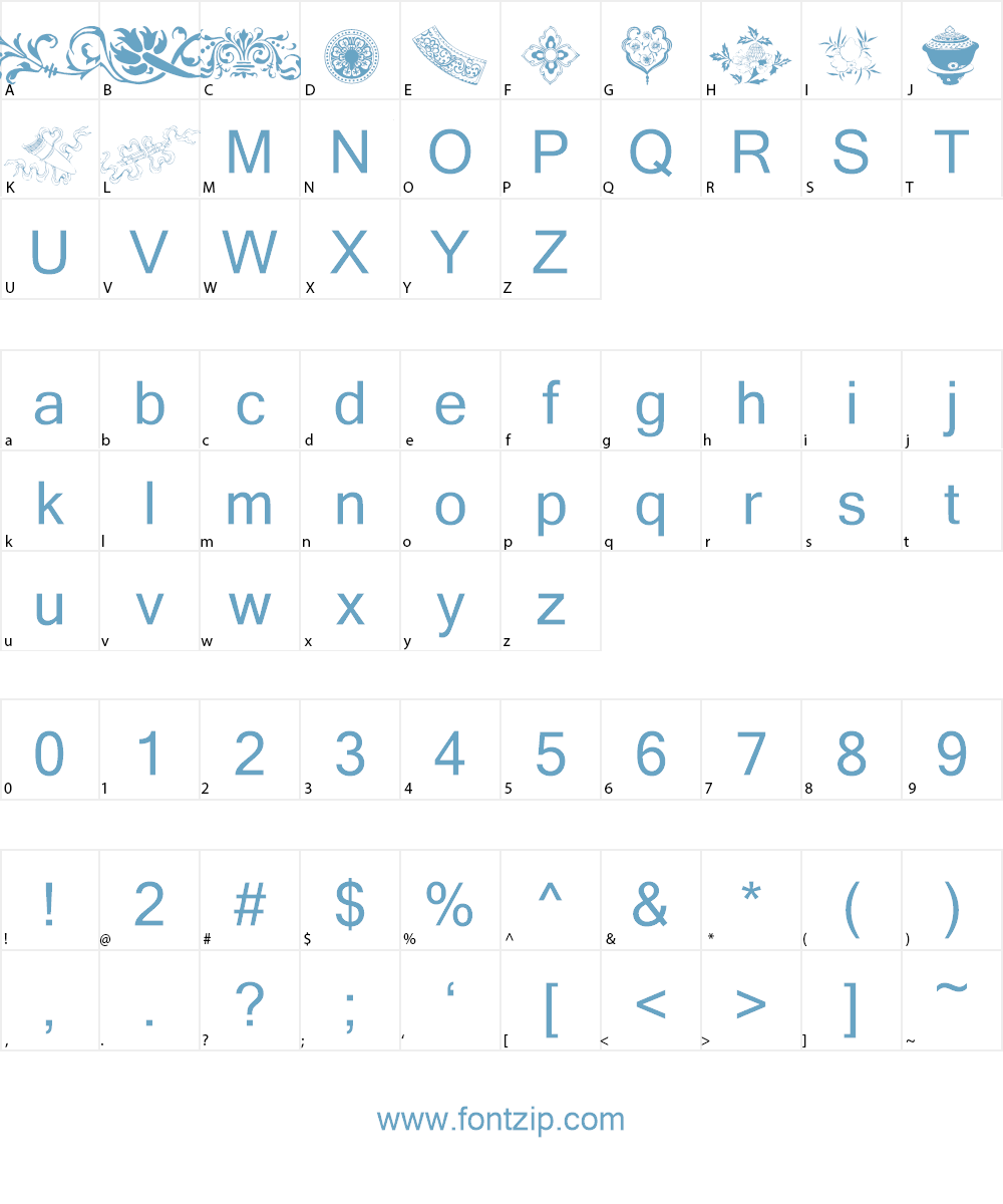 Design 7 Font Character