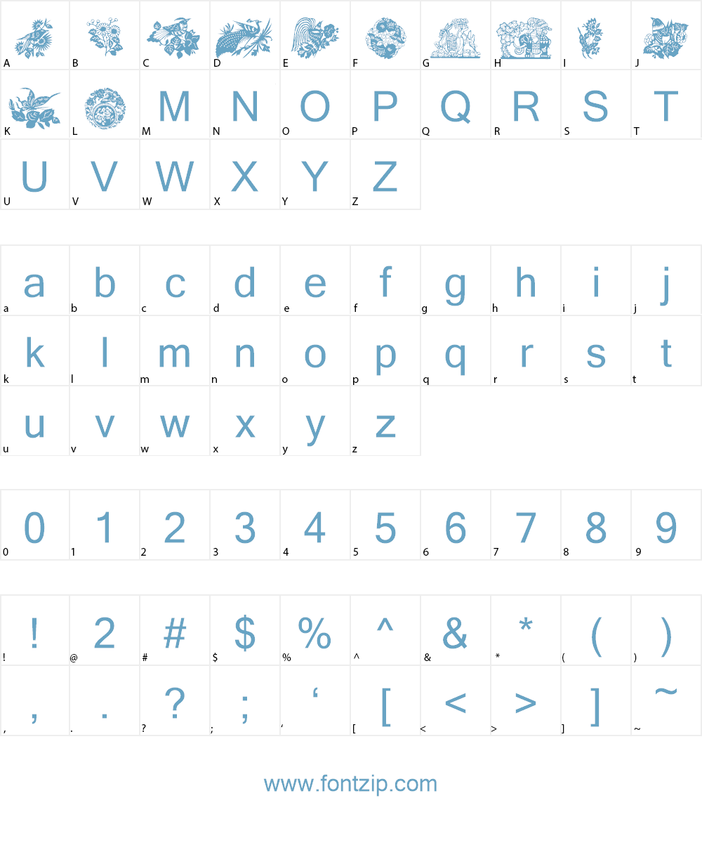 Design1 Font Character