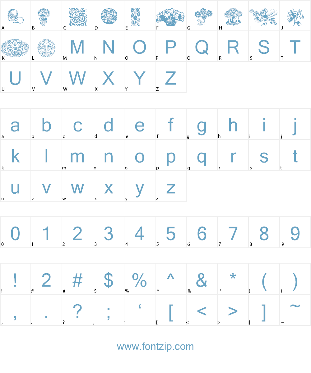 Design5 Font Character