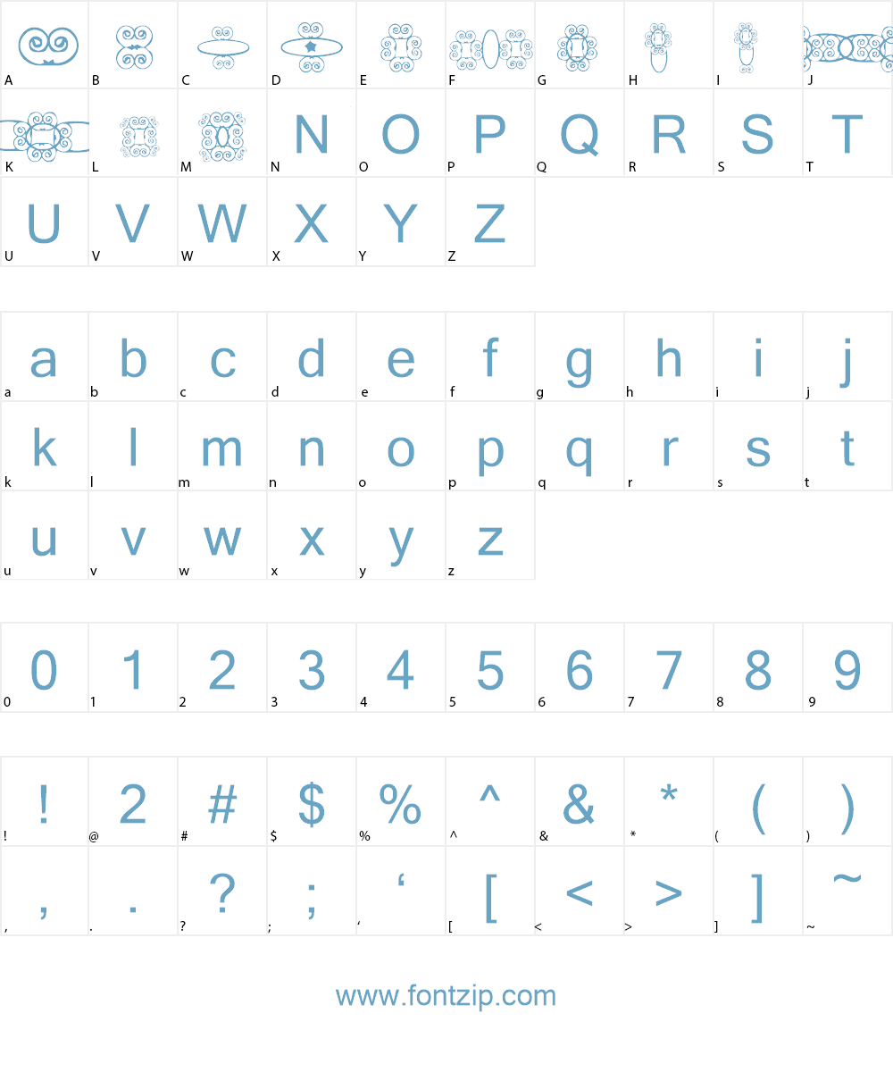HD_GEMS4 Font Character