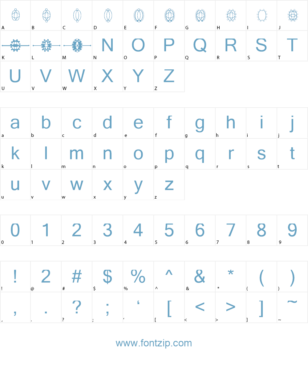 HDGEMS2 Font Character