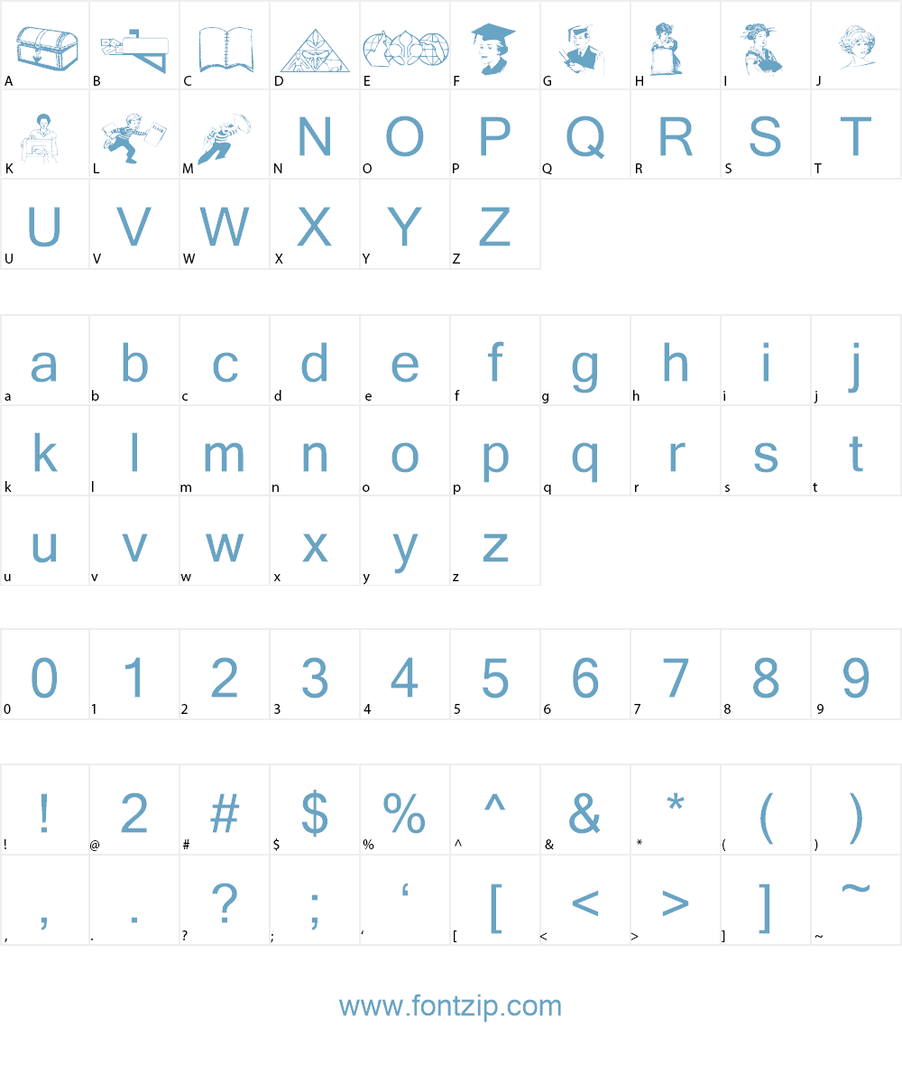 Mixed Bag 2 Font Character